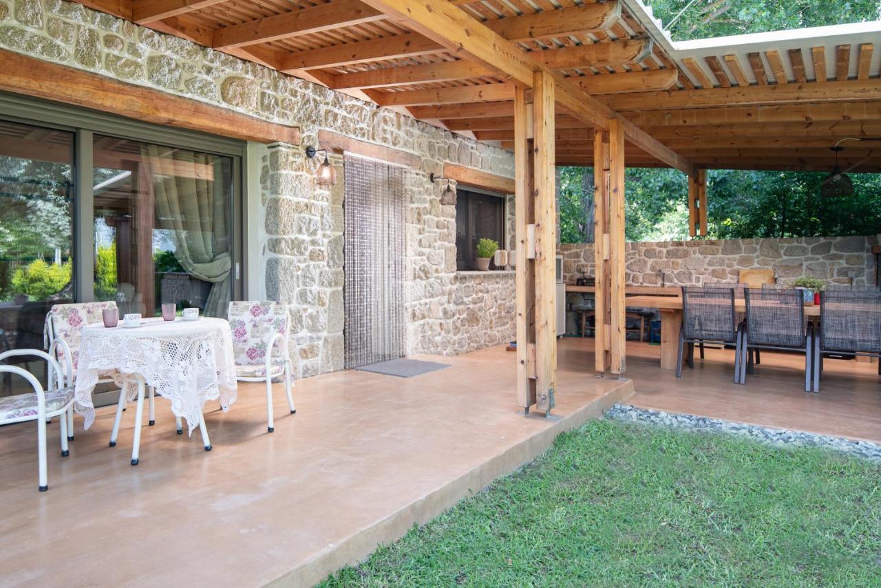 Villa Menie - Golden Fig Sykia Lodge Paralia Sikias Bagian luar foto