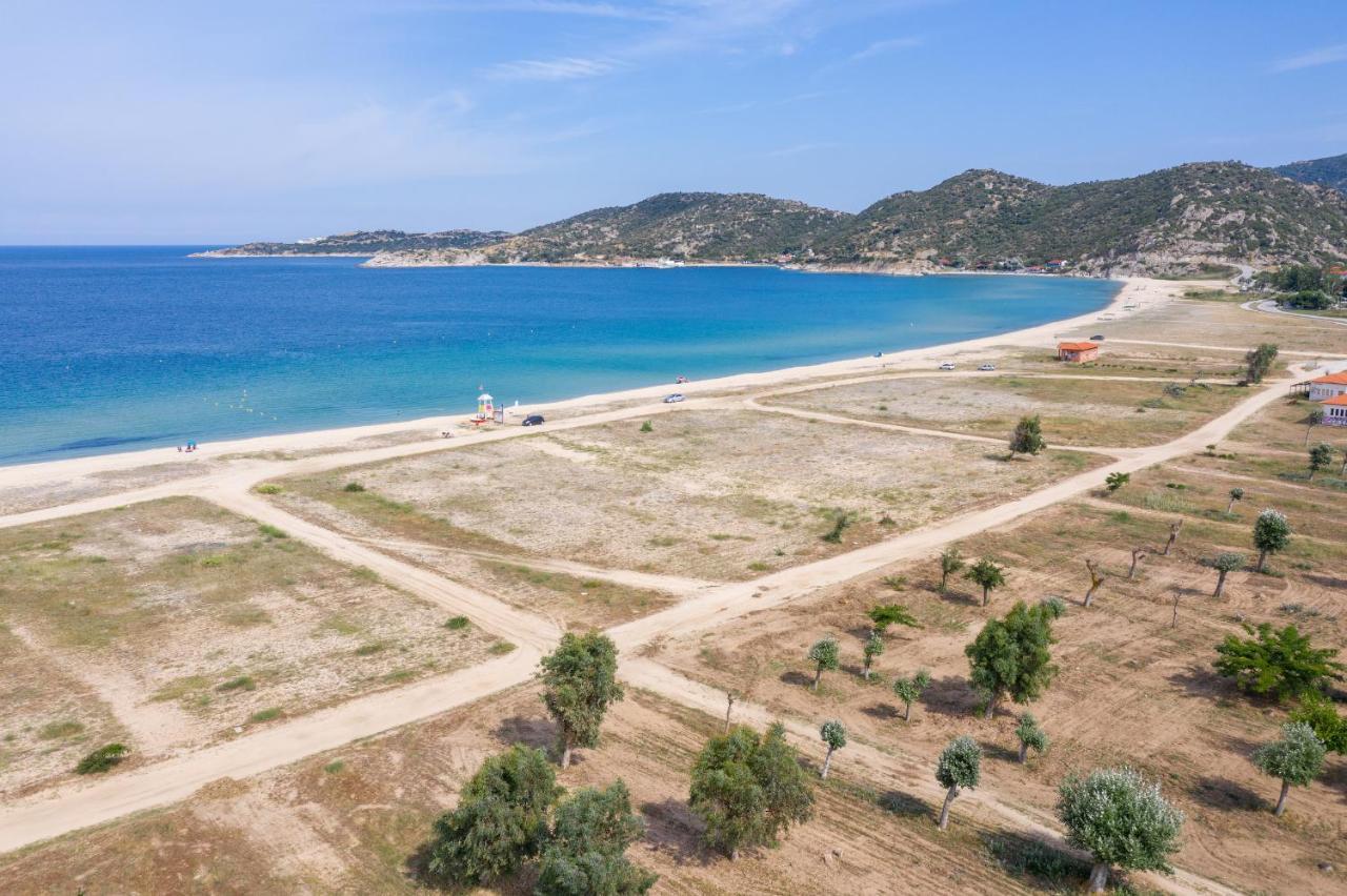 Villa Menie - Golden Fig Sykia Lodge Paralia Sikias Bagian luar foto